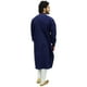 Atasi Bleu Designer Kurta Pyjama Ensemble Longue Chemise en Coton Wear-XX-Large – image 4 sur 7