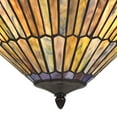 thumbnail image 4 of Robert Louis Tiffany Bronze Pendant Chandelier 20" Wide Rustic Peacock Stained Art Glass 3-Light Fixture for Dining Room House Kitchen Island Entryway, 4 of 9