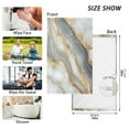 thumbnail image 3 of Wobogo Black Gold Marble Pattern Face Towel Soft Breathable Cotton Towel Set for Bathroom Kitchen Hotel Spa Gift Decor, 3 of 7
