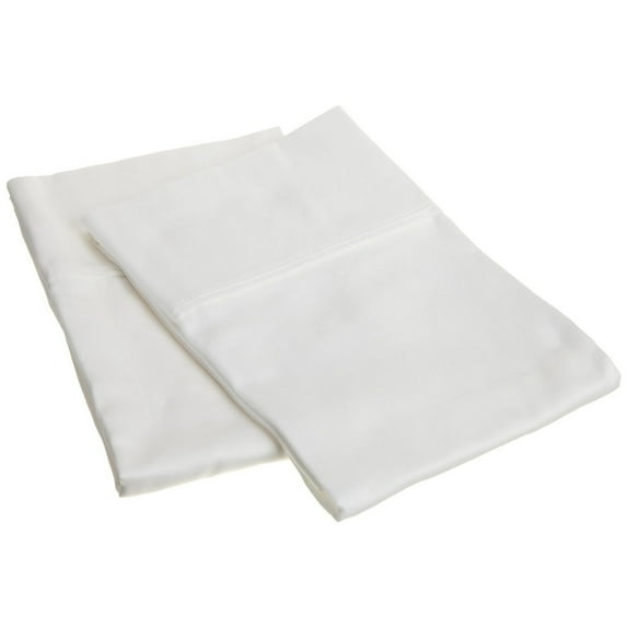 200-Thread-Count Pillowcases Set, Cotton Blend, 12 Colors White / Standard