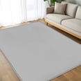 thumbnail image 4 of Grey Area Rugs 5x7 for Living Room, Farmhouse Solid Gray Color Modern Art Non Slip Washable Rug Runner, Low Pile Indoor Floor Carpet Mat Bathroom Rugs for Bedroom, Kids Room, 4 of 9