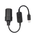 thumbnail image 2 of Cable convertidor,Adaptador de encendedor de cigarrillos USB C a 12 V 10 W,Cable convertidor de corriente Adaptador de 5V a 12V,Enchufe Encendedor De Coche Hembra Negro,Adaptador USB C macho a, 2 of 9