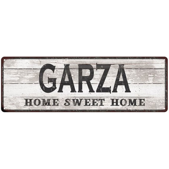 GARZA Home Sweet Home Country Look Gift 6x18 Metal Sig 206180045198