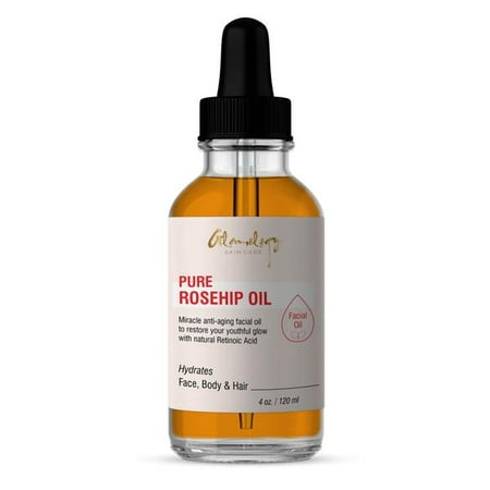 Organic Rosehip Oil. 100% Pure Unrefined best for Hair, Skin and (Best Rosehip Oil Reviews)