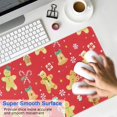 thumbnail image 4 of Long Mouse Pads for Desk,Red Christmas Gingerbread Man Pattern Desk Mats on Top Of Desks, Desk Mouse Pad Extra Large with 3mm Non-Slip Base and Stitched Edge for Gaming,Office,Work,Home 31.5x15.7in, 4 of 5