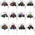 thumbnail image 3 of Pretyps 48 toppers para cupcakes de monster truck para fiesta, 3 of 8