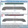 thumbnail image 3 of Unique Bargains Square Frame Bimini Top Storage Boot Cover with 2 Fixed Straps Boat Bimini Storage Bag Sun Resist Universal for 3 Bow 4 Bow 1 Set Charcoal Gray 97 in, 3 of 7