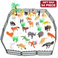 thumbnail image 2 of LOVEVER 53 Piece Mini Jungle Farm Animals Toys Set  Forest Small Realistic Wild Animals Action Figures Vinyl Plastic Animal Learning, 2 of 6