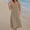 🔥 Khaki, variant on Sentmoon Linen Dress Women Summer 2026 Trendy Solid Color Beach Vacation Clothes for Women Breathable Regular Fit for Beach and Vacation Gray S