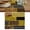 Mustard, Chocolate, Tan, Black, variant on Animal Fur Print Table Runner, Green Giraffe Zebra Striped Abstract Washable Cotton Linen Table Runners 120 Inches Long, Dresser Scarf Runner for Dining/Living Room/Kitchen/Square Tables 13''x120''