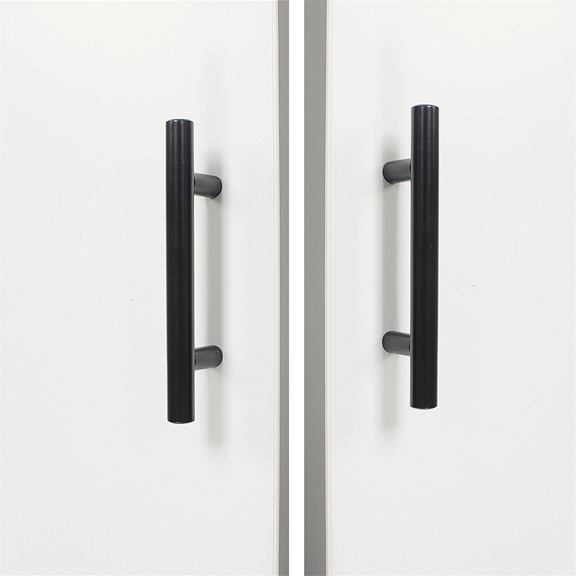 Fitviso 50 Pack 3.25 Inch(82mm) Hole Centers Matte Black Kitchen Cabinet Pulls for Cabinets Cupboard Handles Drawer Pulls