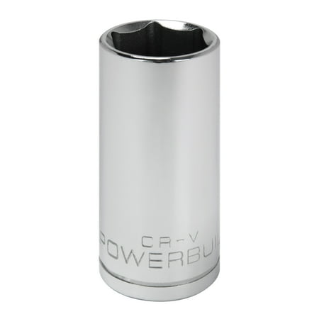 UPC: 0028907053721 | Powerbuilt 3/8 Inch Drive x 7/8 Inch 6 Point Deep Socket – 641208