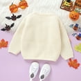 thumbnail image 6 of Coerni Baby Pumpkin Outfit Boy Girl Cute Long Sleeve Knit Oversized Sweater Toddler Halloween Clothes Kids Pullover Sweatshirt, 6 of 7