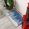 thumbnail image 3 of Addison Rugs Indoor/ Outdoor Cozy Winter Blue Washable Let It Snowman Rug 1'8" x 2'6" - Blue, 3 of 5