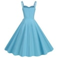 thumbnail image 5 of GZWYHT Dresses for Women 2025,Prom Dresses Women Casual Sleeveless 1950s Housewife Evening Party Prom Dress Womens Dresses Formal Dresses,Midi Dresses,Sky Blue Dress,Graduation Dress XL, 5 of 6