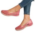 thumbnail image 1 of Sandales Mocassin pour Femmes Été Creuses Respirantes Compensées pour Femmes, 1 of 7