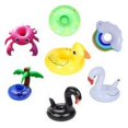 thumbnail image 2 of 7pcs Cup Holders Inflatable Swimming Cup Coasters Cartoon PVC Water Bathing Pool Drink Holders, 2 of 9