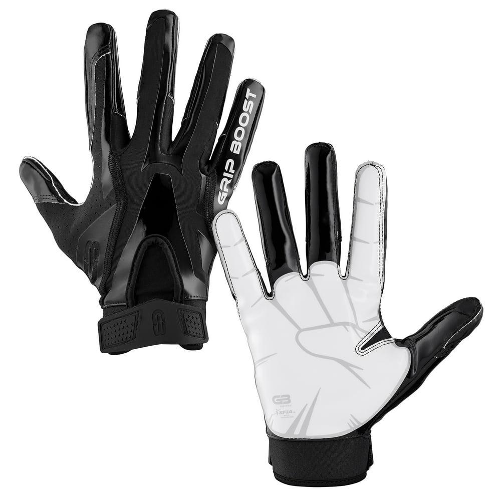 Grip Boost Peace, Shaka, and Hook 'Em Football Gloves Pro Elite Adult