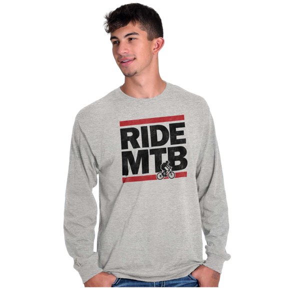 Ride MTB Mountain Bike Cyclist Long Sleeve TShirt Men Women Brisco Brands S