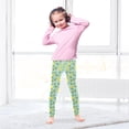 thumbnail image 5 of joogoo Girls' Leggings Avocado Banana Floral Yoga Pants 6T, 5 of 8