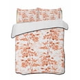 thumbnail image 2 of Burnt Orange Botanical Twin Size Down Alternative Comforter, Lightweight Comforter Quilt Bedding Set with Pillow Shams Vintage Nature Flower All Seasons Bed Comforter Duvet Insert 68"x86", 2 of 7