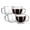 8oz(4-pack), variant on Double Wall Glass Cappuccino Mugs 8.1oz,Clear Insulated Glass Coffee Mug with Handle for Espresso,Latte,Tea,Set of 2
