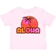 thumbnail image 3 of Inktastic Pink Aloha Palm Girls Toddler T-Shirt, 3 of 5