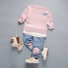 Infant Baby Kids Girls Boys Tops Shirt Pants 2Pcs Set Suit Outfits Clothes