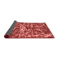 thumbnail image 2 of Ahgly Company Indoor Round Abstract Red Modern Area Rugs, 3' Round, 2 of 4