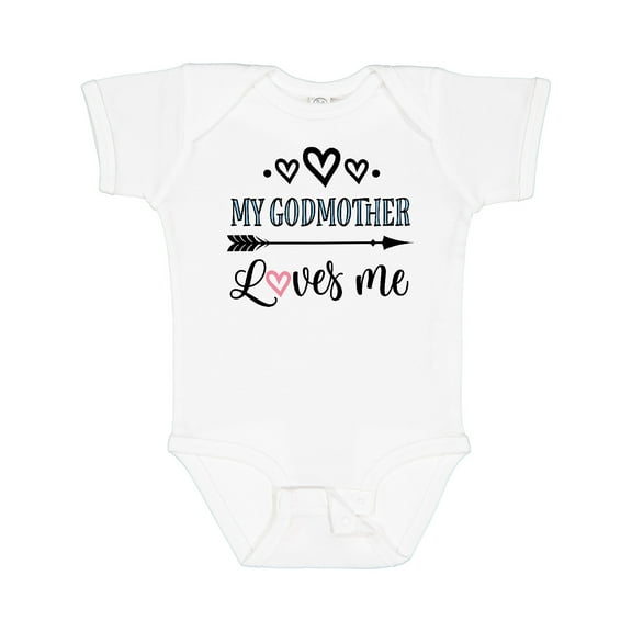 Inktastic My Godmother Loves Me Godchild Boys or Girls Baby Bodysuit