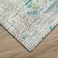 thumbnail image 3 of Addison Rugs Indoor/ Outdoor Accord Modern Abstract Polyester Washable Rug New 5' x 7'6" - Teal Green Taupe, 3 of 5