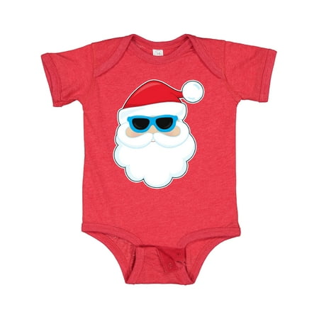 

Inktastic Santa Head with Sunglasses Gift Baby Boy or Baby Girl Bodysuit