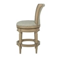 thumbnail image 4 of ROME + OAK Runyan 26" Swivel Counter Stool in Reclaimed Oak with Ash Grey Fabric, Set of 2, 4 of 7