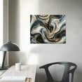 thumbnail image 4 of Nawypu Black and White Wall Art Abstract Marble Texture Wall Decor Minimalist Gold Fluid Canvas Picture Framed Artwork Watercolor Grey Ink Line Modern Paintings for Bedroom Living Room Home Decoration, 4 of 6