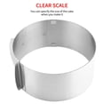 thumbnail image 4 of Wosthever Anillo de mousse telescópico de acero inoxidable ajustable 6-10 pulgadas molde para pasteles hornear cocina postre molde Cocina y Comedor Wosthever HA015382-00, 4 of 6