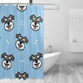 thumbnail image 2 of FREEAMG Cute Cartoon Puppy Shower Curtain Waterproof Fabric Shower Curtains for Bathroom Decoration Curtain with 12 Hooks 60x72 Inch, 2 of 6