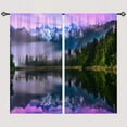 thumbnail image 4 of Landscape Curtains - Summer European Italy Adige River Bridge Terracotta Color Houses Print Pattern Waterproof Fabric Grommet Window Drapes for Kitchen Bedroom Bath Window 2 Panels W27.5 x L39, 4 of 5