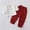 Red, variant on Swuxness Toddler Long Sleeve Two Piece Sets, Kids Summer Casual Long Pants Sets, Toddler Round Neck Button Front Top and Elastic Waist Drawstring Pants Outfit Green, 2-3 Years