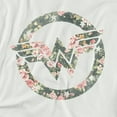 thumbnail image 3 of Wonder Woman Floral Wonder Woman Logo Women's Hoodie, 3 of 6