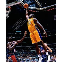 Shaquille O'Neal Los Angeles Lakers Autographed 16" x 20" Dunk vs. Houston Rockets Photograph - Fanatics Authentic Certified