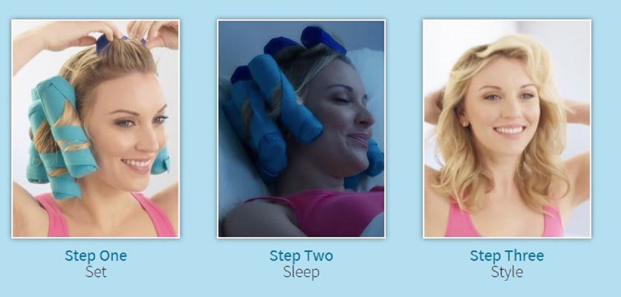 2. The Sleep Styler - As Seen on Shark Tank - Absorbent Heat Free Curlers, Curl Your Hair Without Damaging It, Includes 8 Large (6 Inch) Rollers for Long Thick or Curly Hair - wide 9