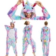 thumbnail image 4 of Pijamas de franela Unisex para hombres y mujeres, ropa de dormir de unicornio, conjuntos de pijamas de unicornio de Stitch, ropa de dormir de invierno, 4 of 4