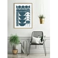 thumbnail image 6 of Kate and Laurel Sylvie Modern Circular Pattern Block Print Teal Framed Canvas Wall Art by Statement Goods, 28"x38" Gold, Chic Abstract Art for Wall, 6 of 6