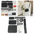 thumbnail image 4 of Bolso de cuero para mujer Sunnimix Kit completo de Costura negro, 4 of 8
