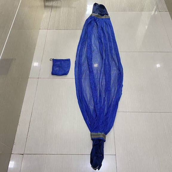 STABLEP Hammocks,Camping Hammock, Outdoor Sport Hammock Blue Net Mesh Nylon Sleeping Bed with Hooks for Garden Beach Camping Hunting Hiking Traveling (Blue)