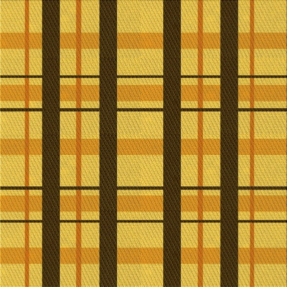 Ahgly Company Indoor Square Patterned Saddle Brown Area Rugs, 8' Square