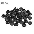 thumbnail image 3 of 250Pack 16mm(5/8") Dia Plastic Screw Hole Plugs Thread Type Covers, Black, 3 of 6