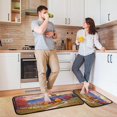 thumbnail image 2 of Beautiful Scenery 2 Pieces Kitchen Rugs and Mats Sets,Non Slip Absorbent Floor Mat for Kitchen, Floor Home, Office, Sink, Laundry Home Decor, 2 of 7