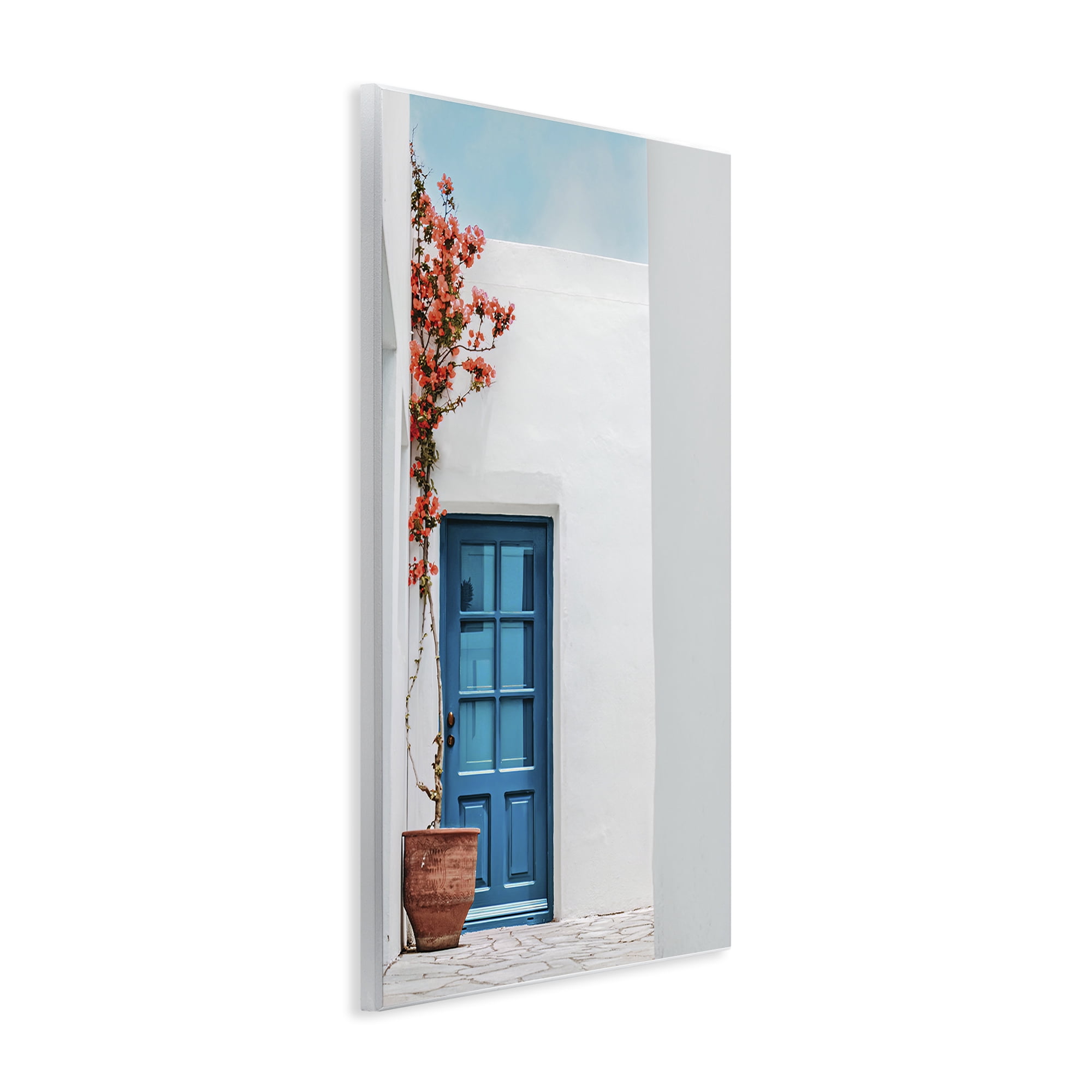 Stupell Industries Blue Villa Door Town & City Photography Unframed Art Print Wall Art, 13 x 19