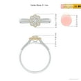 thumbnail image 4 of ANGARA Natural Diamond Two Tone Engagement Ring in 14K White & Yellow Gold for Women (Size-3.1mm| Color-H| Clarity-SI2) | April Birthstone, Anniversary, Jewelry Gift for Women | Natural Diamond Ring, 4 of 8